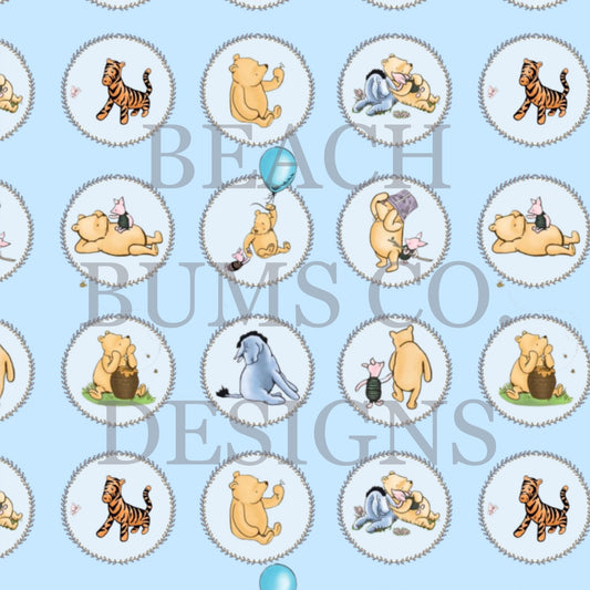Pooh Bear & Friends (blue)