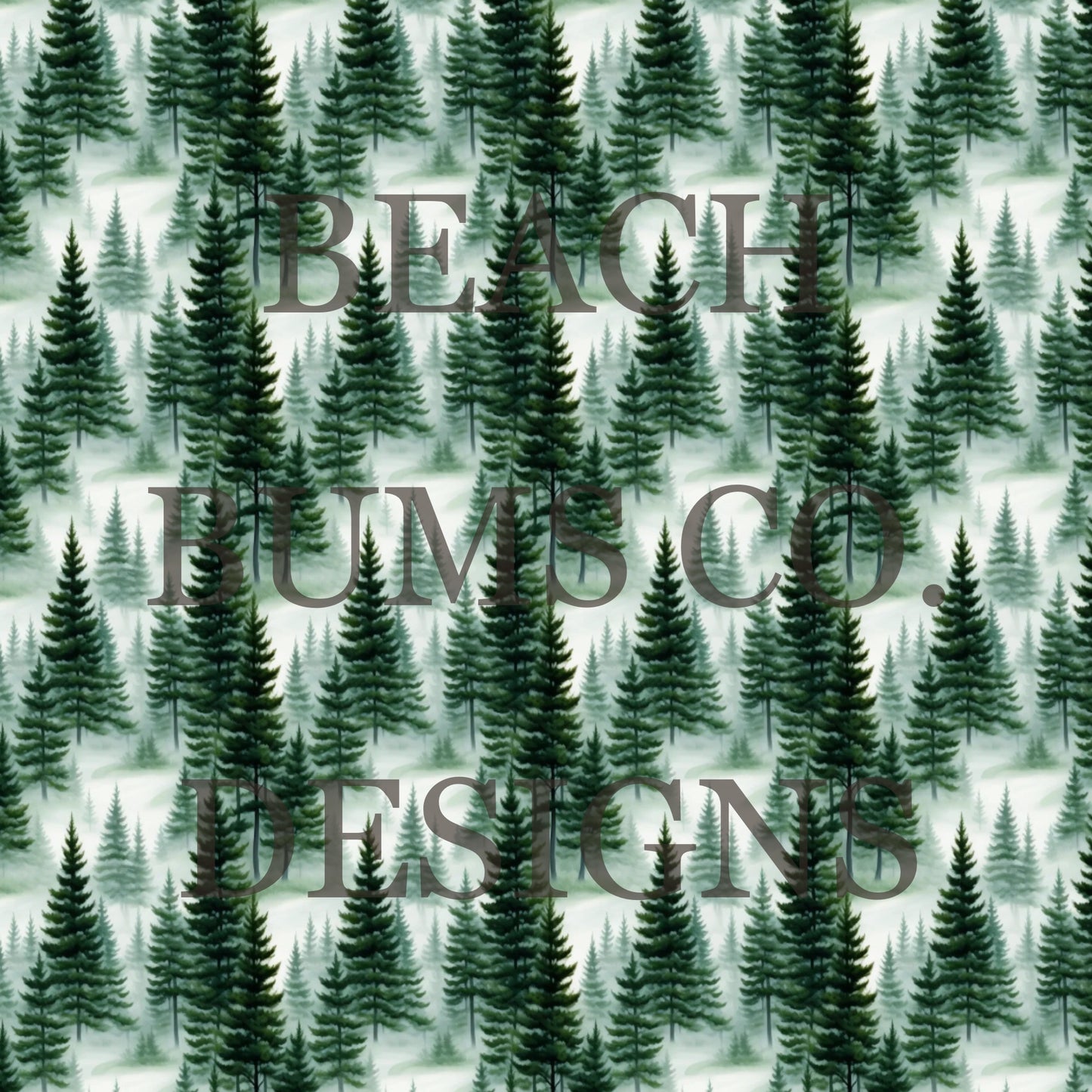 Misted Pines